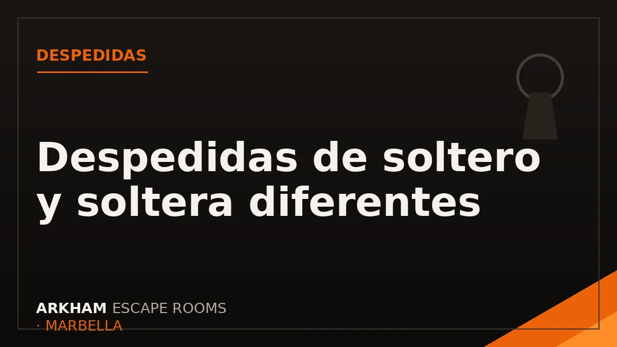 Despedidas de soltero y soltera diferentes en Marbella